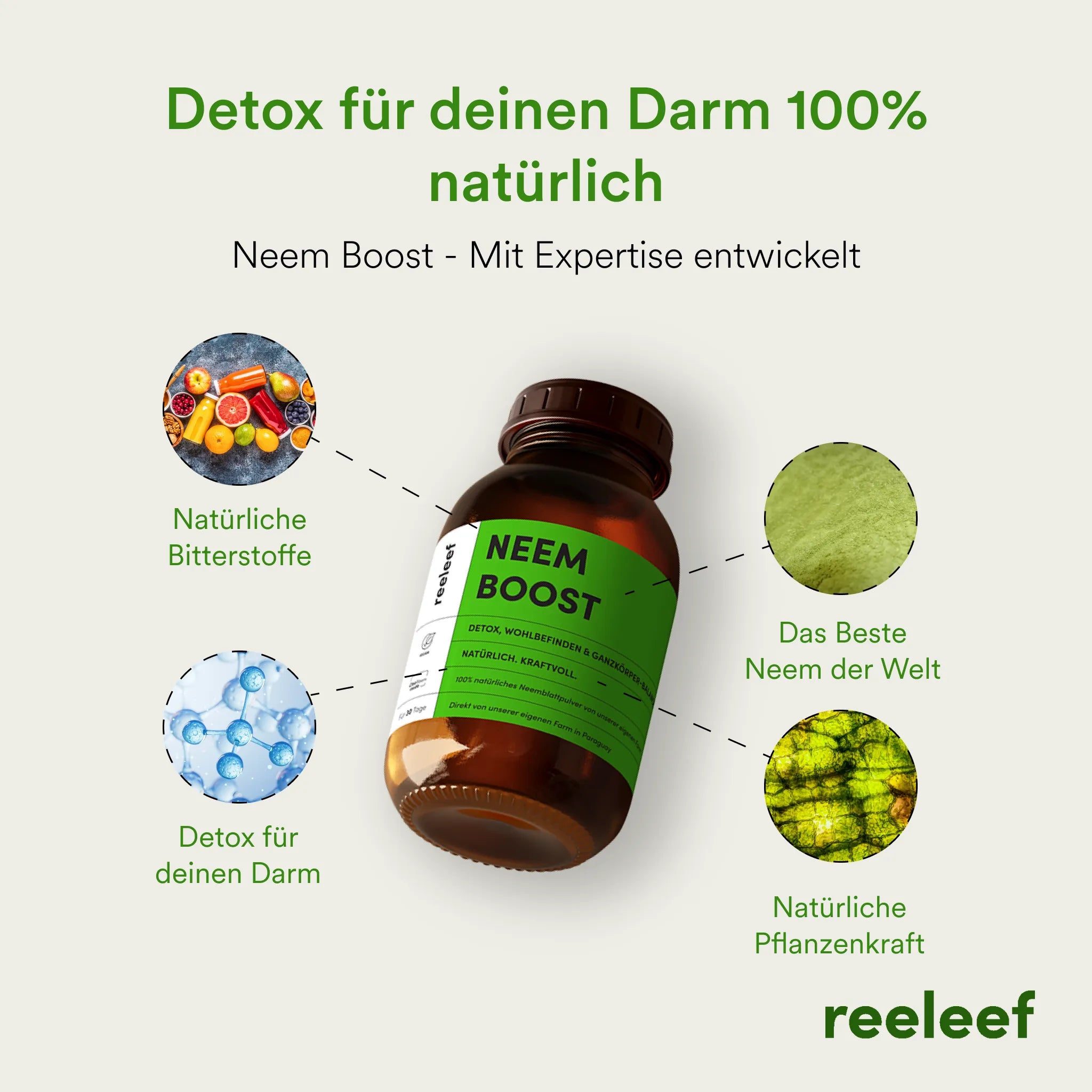 Neem Boost -  Vegane Neem Kapseln - reeleef