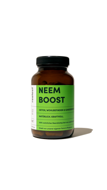 Reeleef Neem Boost - Neem Kapseln im Glas. Neem Pulver in Neem Kapseln für ein natürliches Detox, Magendarmgesundheut und innere ballance