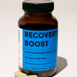 Reeleef Recovery Boost Glas mit Kapseln Nahrungsergänzungsmittel. Neem Kapseln mit Neem Pulver für Muskelentspannung und mehr leistung beim Sport mit Kreatin